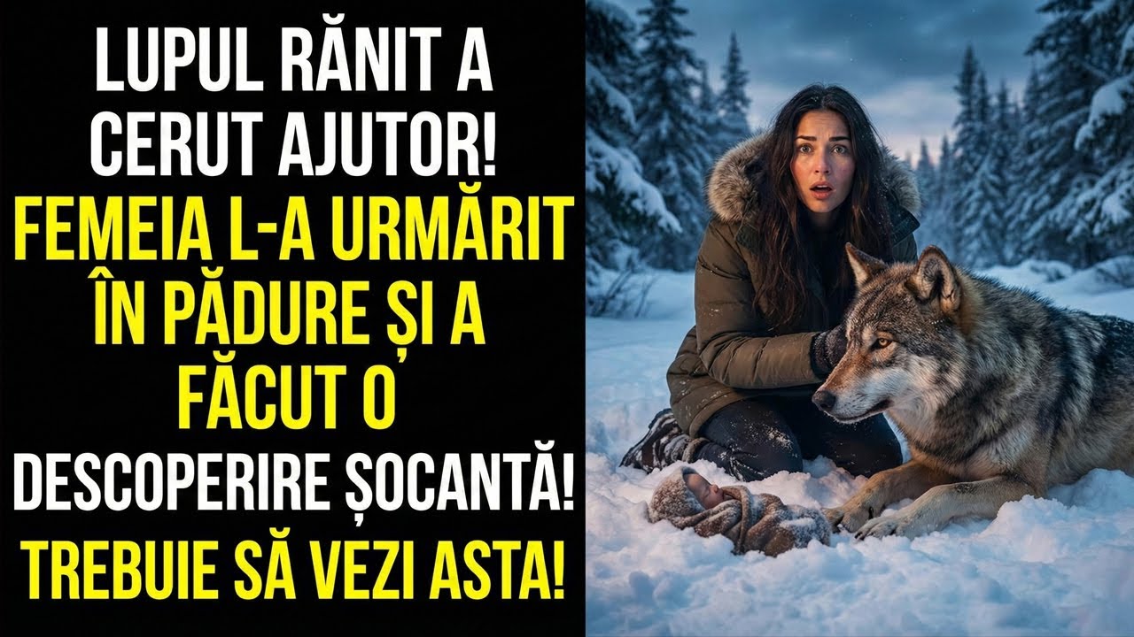Lupul rănit o ducea în pădure. Când a văzut ce era în zăpadă — aproape și-a pierdut cunoștința...