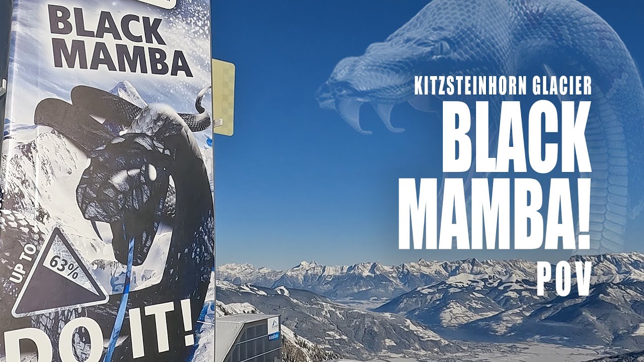 Skiing the Kitzsteinhorn BLACK MAMBA! Austria Ski 4K POV.