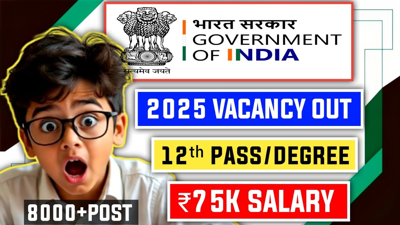 📢 New Central Govt Job 2025 Notification Out 😱