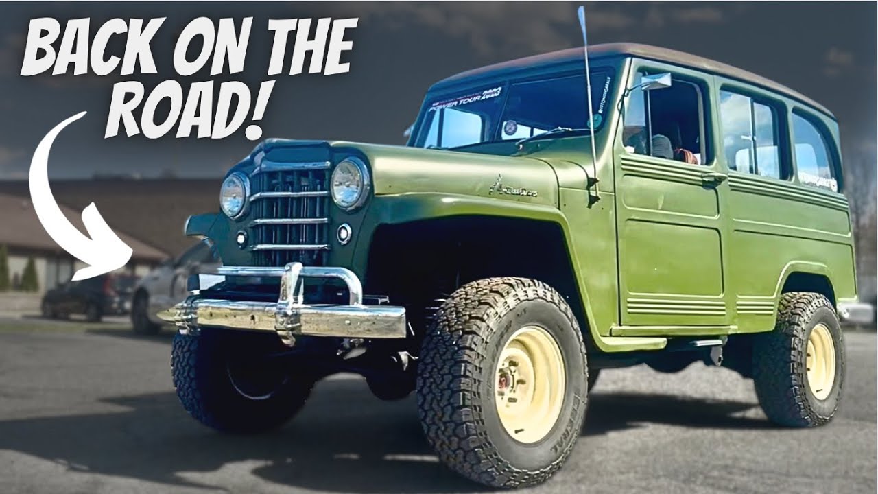 ПЕРВАЯ ЕЗДА на нашем Jeep TDI Diesel Swap! Willys Wagon Swap Swap снова на дороге!
