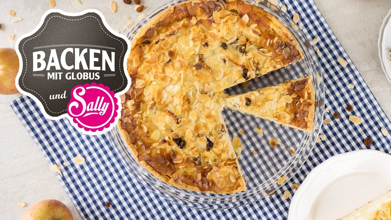 Apfel-Schmand-Kuchen | Backen mit Globus & Sallys Welt #13