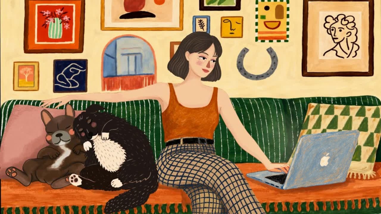 [Playlist]Cozy Home Vibes 🐾 Lofi Beats to Relax & Study with Miky and Azur