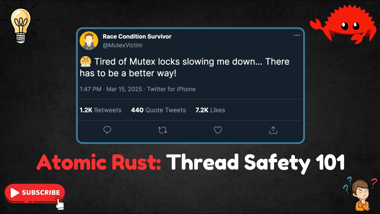 Atomic Types in Rust: Thread Safety Without Locks! 🚀🦀