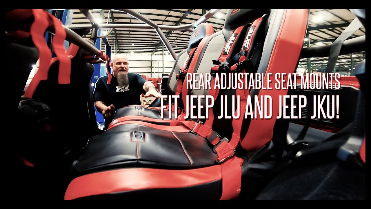 Motobilt Rear Seat Mounts for Jeep JLU ALSO FIT Jeep JKU!