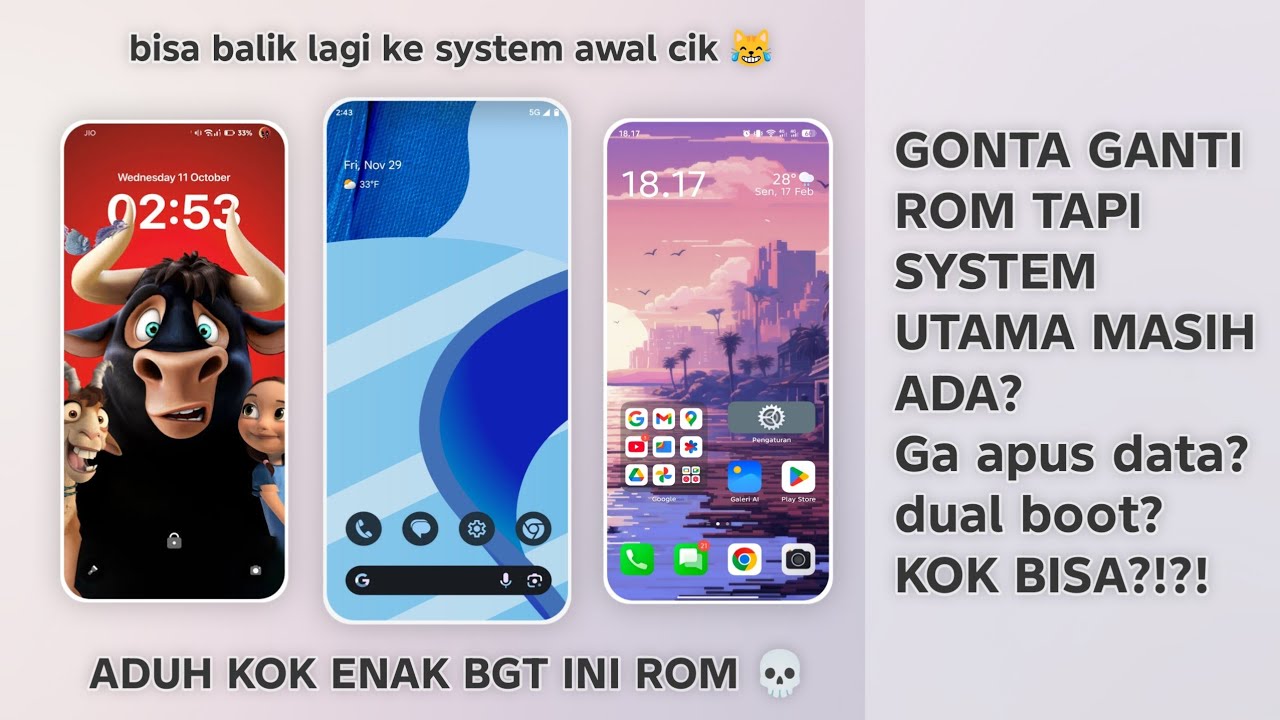 GONTA GANTI ROM SEENAK JIDAT TANPA HAPUS SYSTEM UTAMA?! | Review Evolution X (WORK FINGERPRINT 🔥)