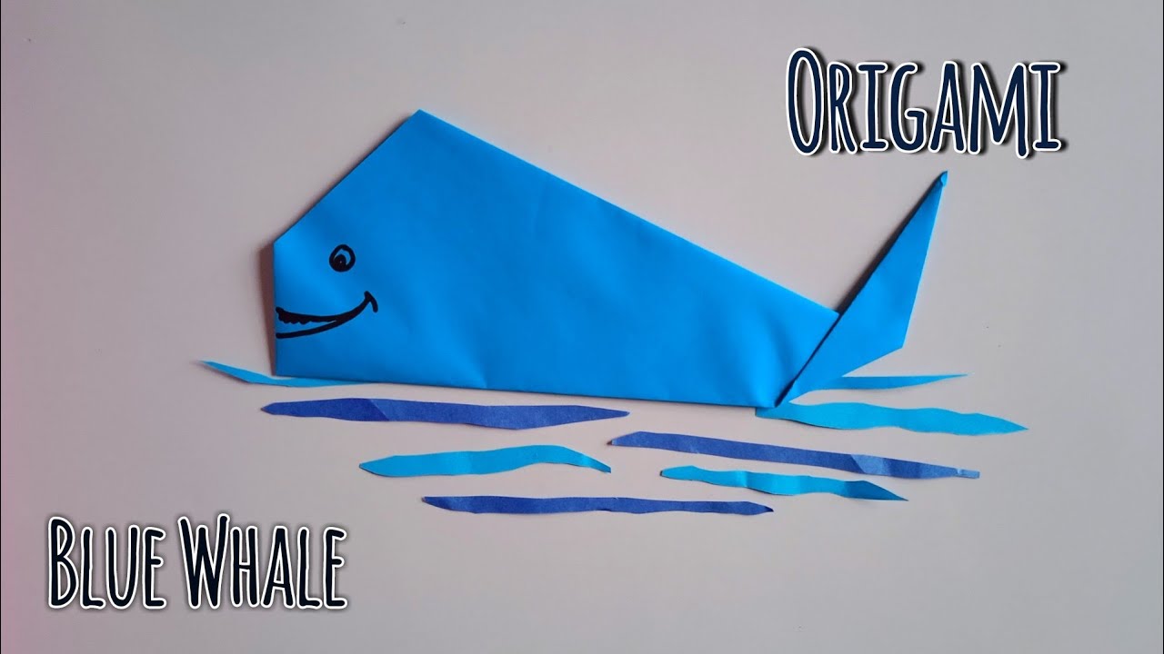 How to make paper blue Whale। Origami fish paper craft for DaIY creators । Origami Blue Whale