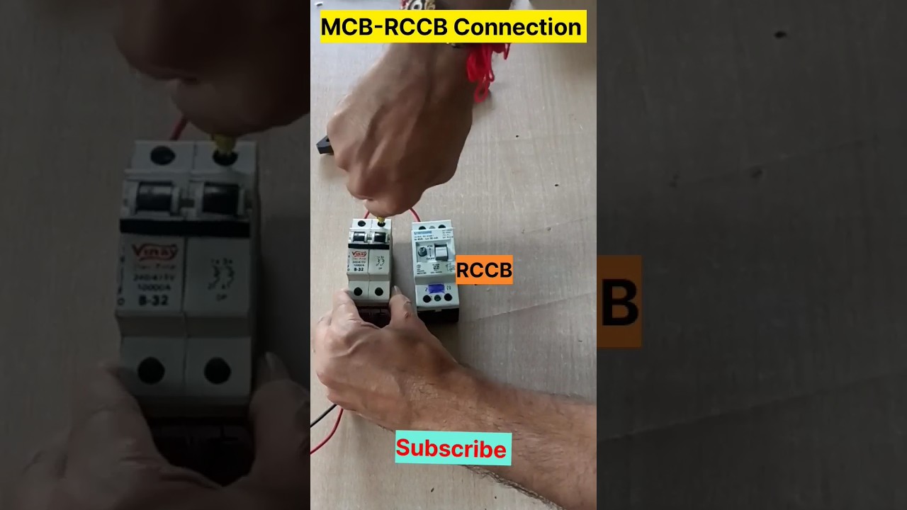 How To DP MCB-RCCB Connection | shorts | ytshorts | viral