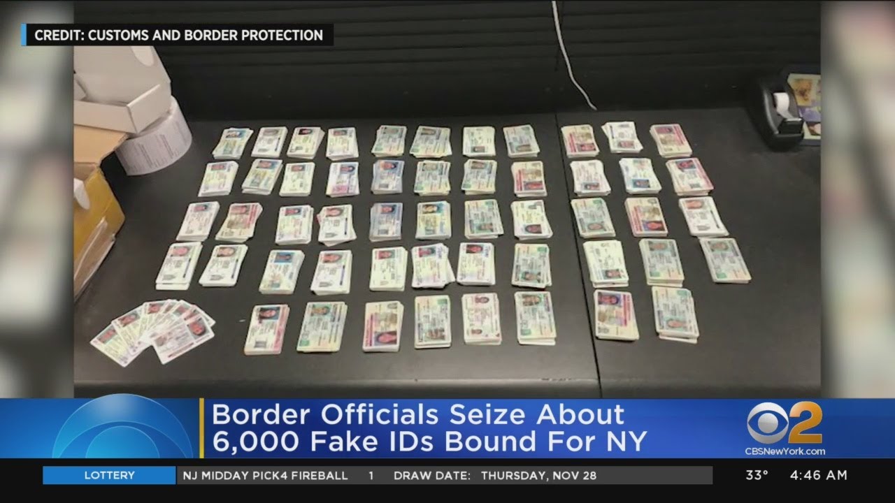 Border Officials Seize Fake IDs Bound For NY