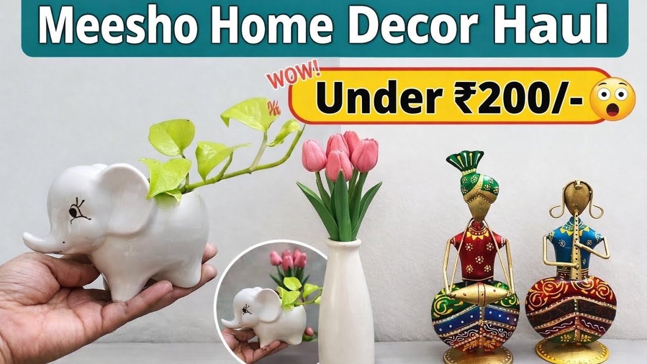 Meesho Home Decor Under ₹200! బడ్జెట్ లో ఇంటి డెకార్ Ideas 🏡