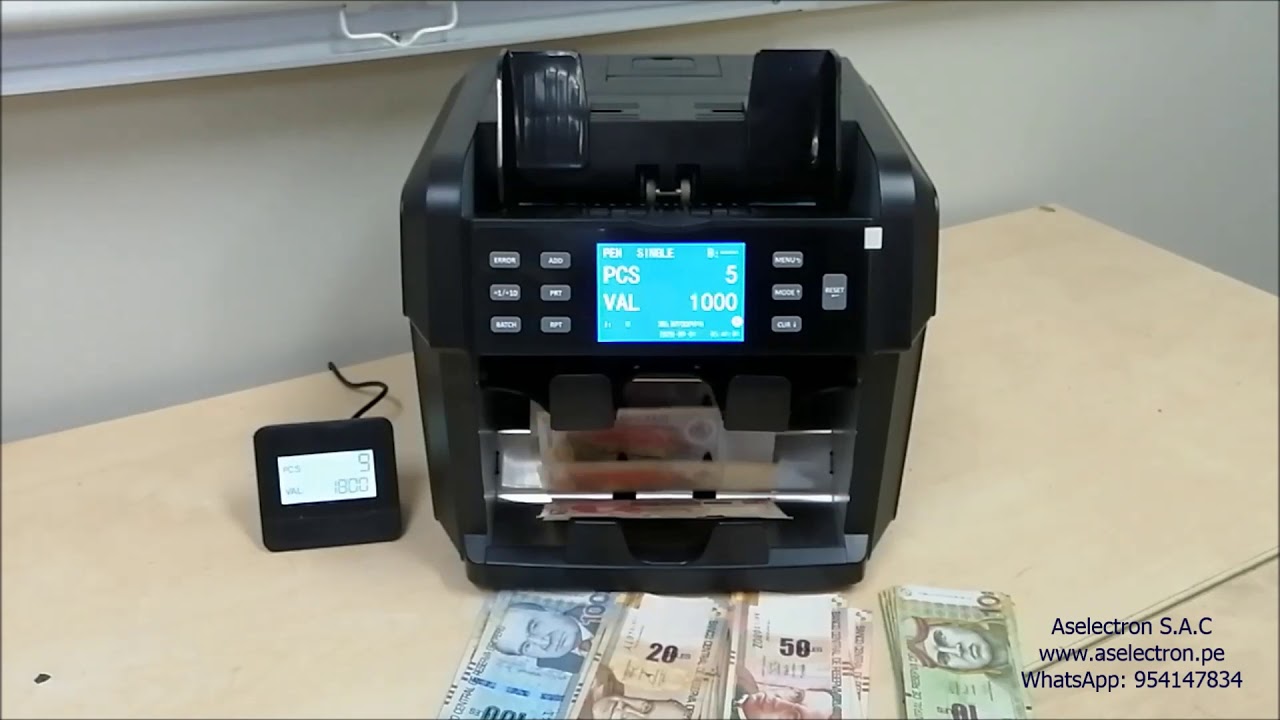 ASELECTRON | CONTADOR DE BILLETES MODELO AS 4020