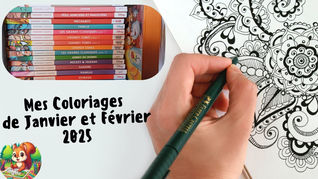Mes coloriages de Janvier et Février !