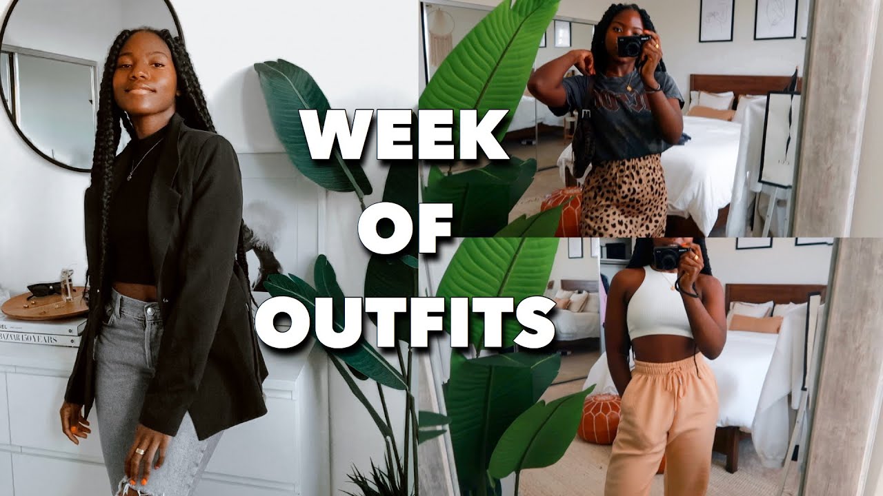 COLLEGE WEEK OF OUTFITS: what I actually wear in college