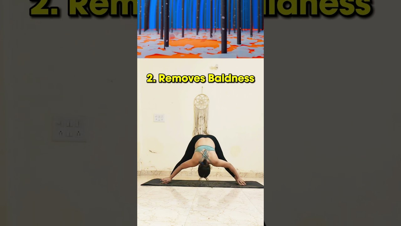 Use This Yoga Pose to Naturally Reduce Hair Loss | Sensationz Dance And Music #youtubeshorts #shorts