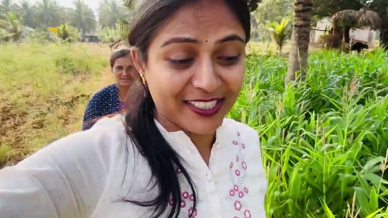 ಹಳ್ಳಿಯಲ್ಲಿ ಬಿಸಿಲಲ್ಲಿ ಕೆಲಸ ಮಾಡಿದ್ರು ಕಪ್ಪು ಆಗದೆ  ಬ್ಯೂಟಿ ಸಿಕ್ರೆಟ್ ಏನು☺️kannadavlog/#sanjuvillagevlog😍