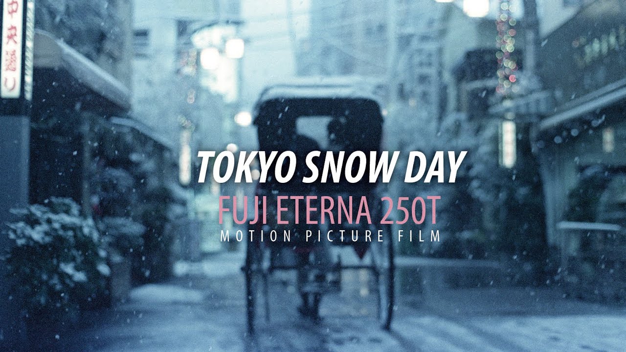 TOKYO SNOW DAY | Shoot on Fuji Eterna 250 Tungsten Film / Nikon F3 + AI-S 50mm f1.2 Lens