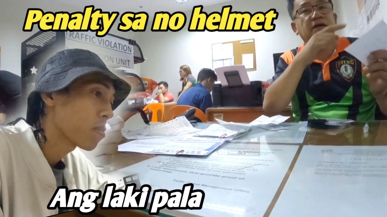 Magkano ang penalty/no helmet