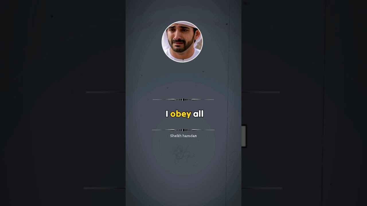 If you see me upset and crying, Don't feel sad foe-sheikh hamdan| #fazzapoems