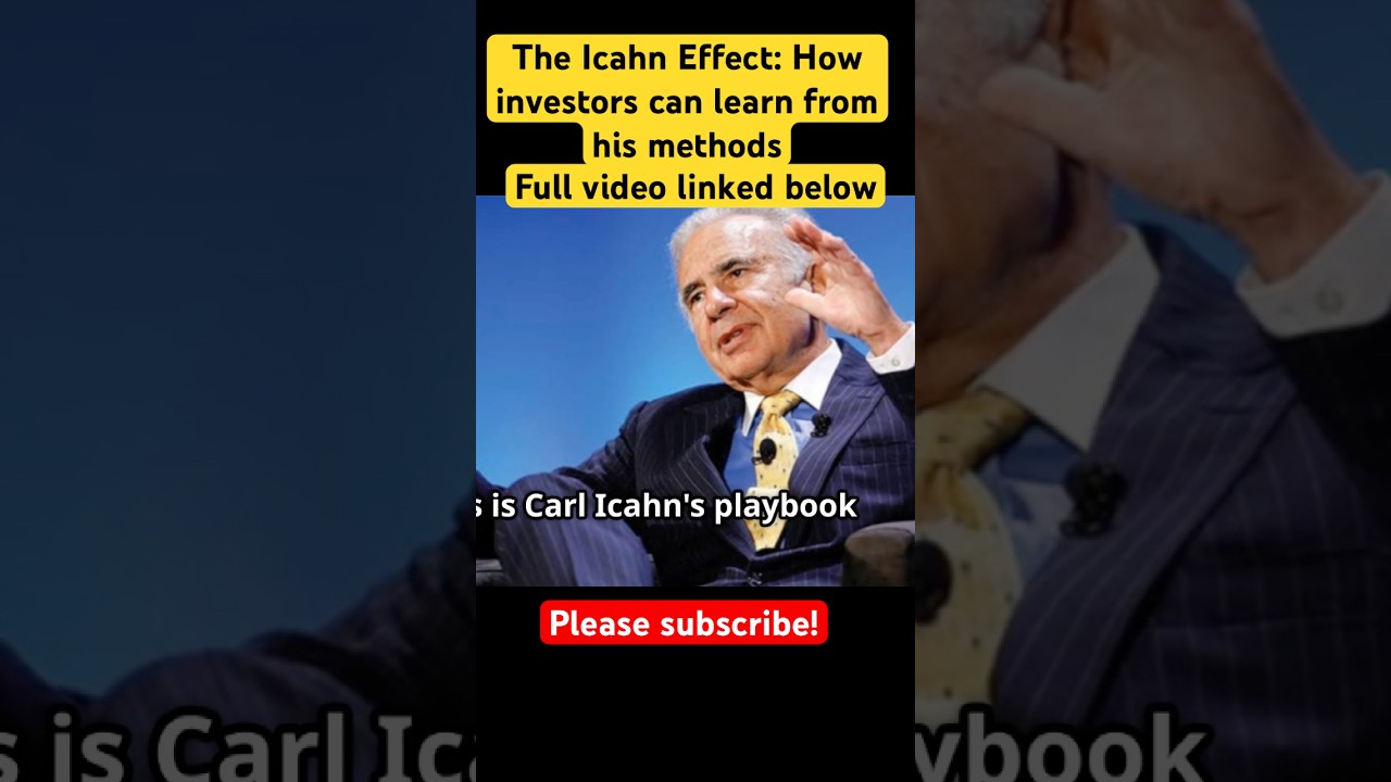 How Carl Icahn built billions! 