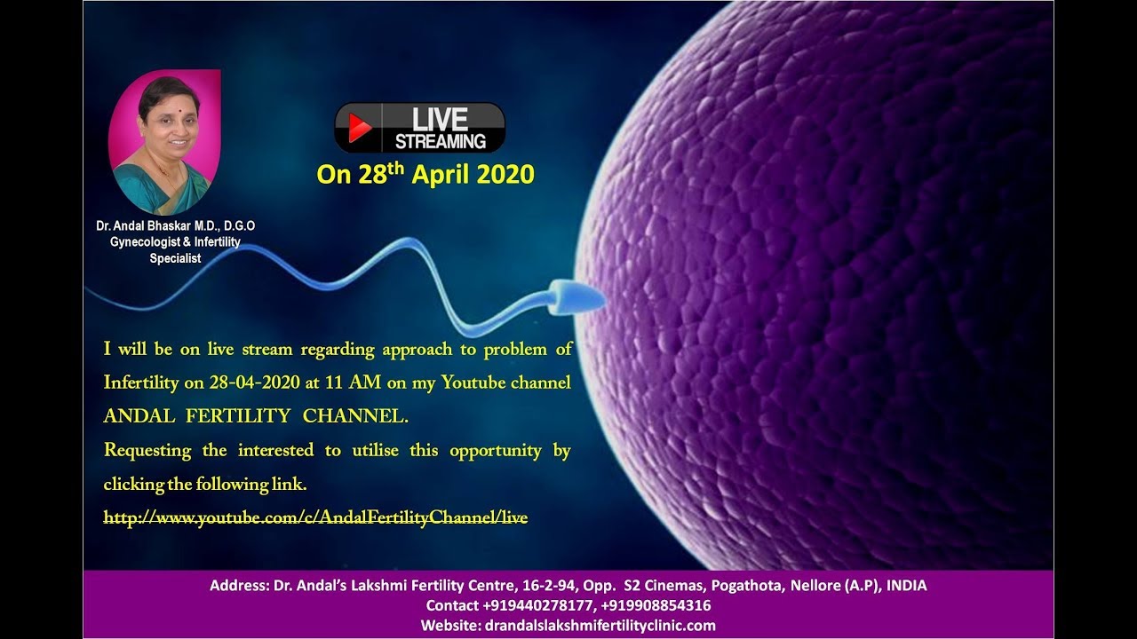 697 Andal Fertility Channel Live Stream Regarding Infertility Problems