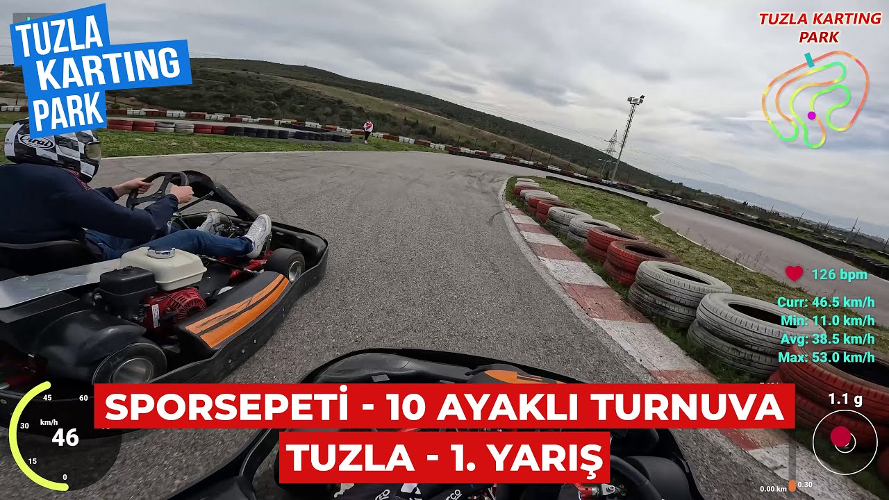 10 Ayaklı Turnuva - Tuzla 1. Yarış - Telemetri/GPS Verileri - Sporsepeti - Tuzla Karting Park #22
