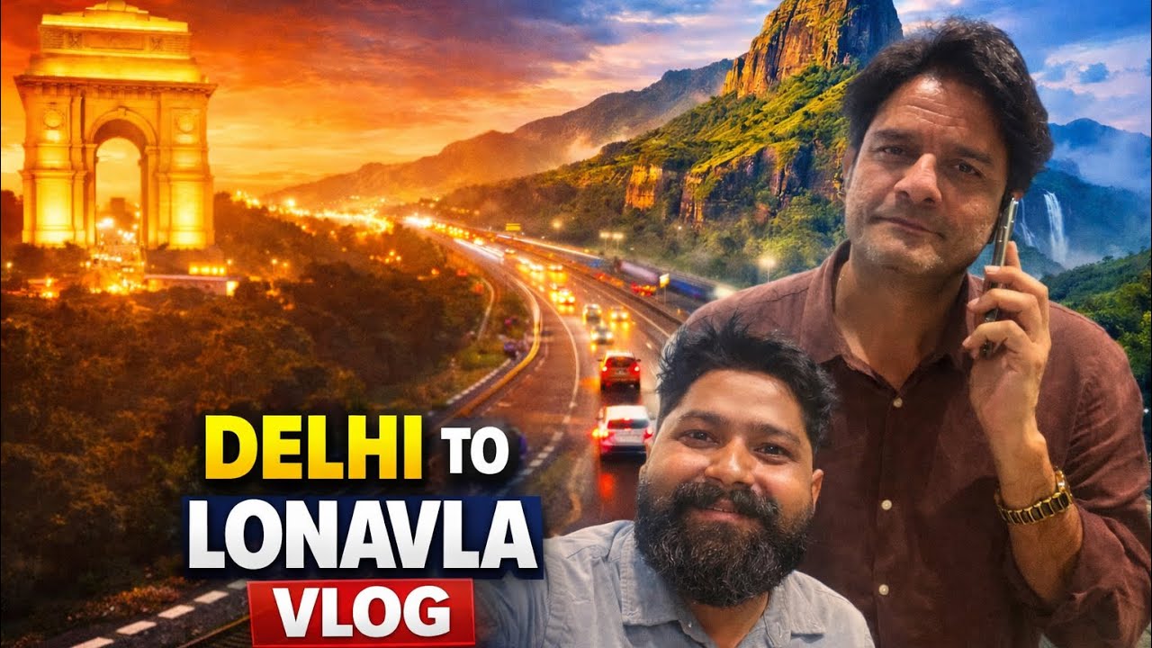 Delhi to lonavla (Jaideep Ahlawat Sir se Mulakat)#travel #lonavala #vlog #trending #jaideepahlawat 