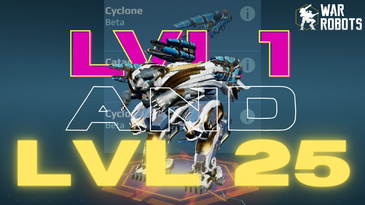 CYCLONE CATACLYSM Luchador: Damage Comparison - War Robots (11.6)