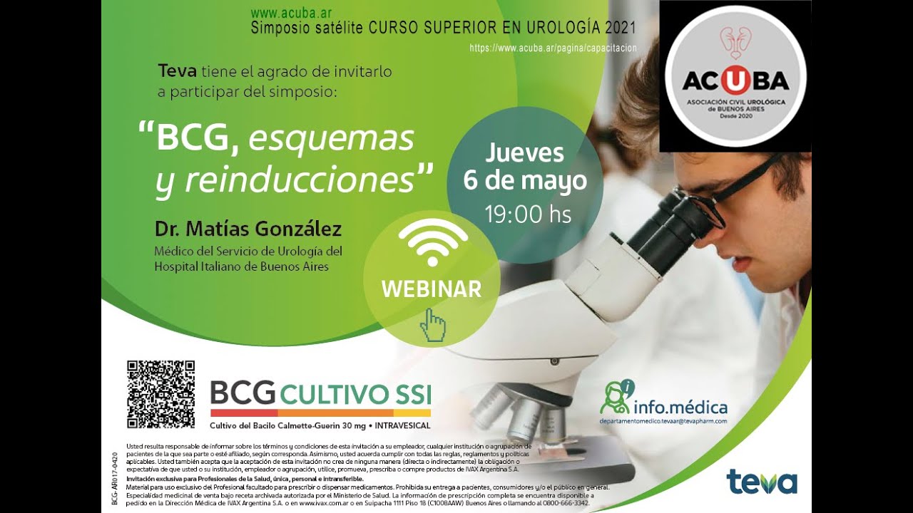 PUESTA AL DÍA TUMOR VESICAL NO MÚSCULO INVASIVO-  Webinar 001- Dr Matías Gonzalez