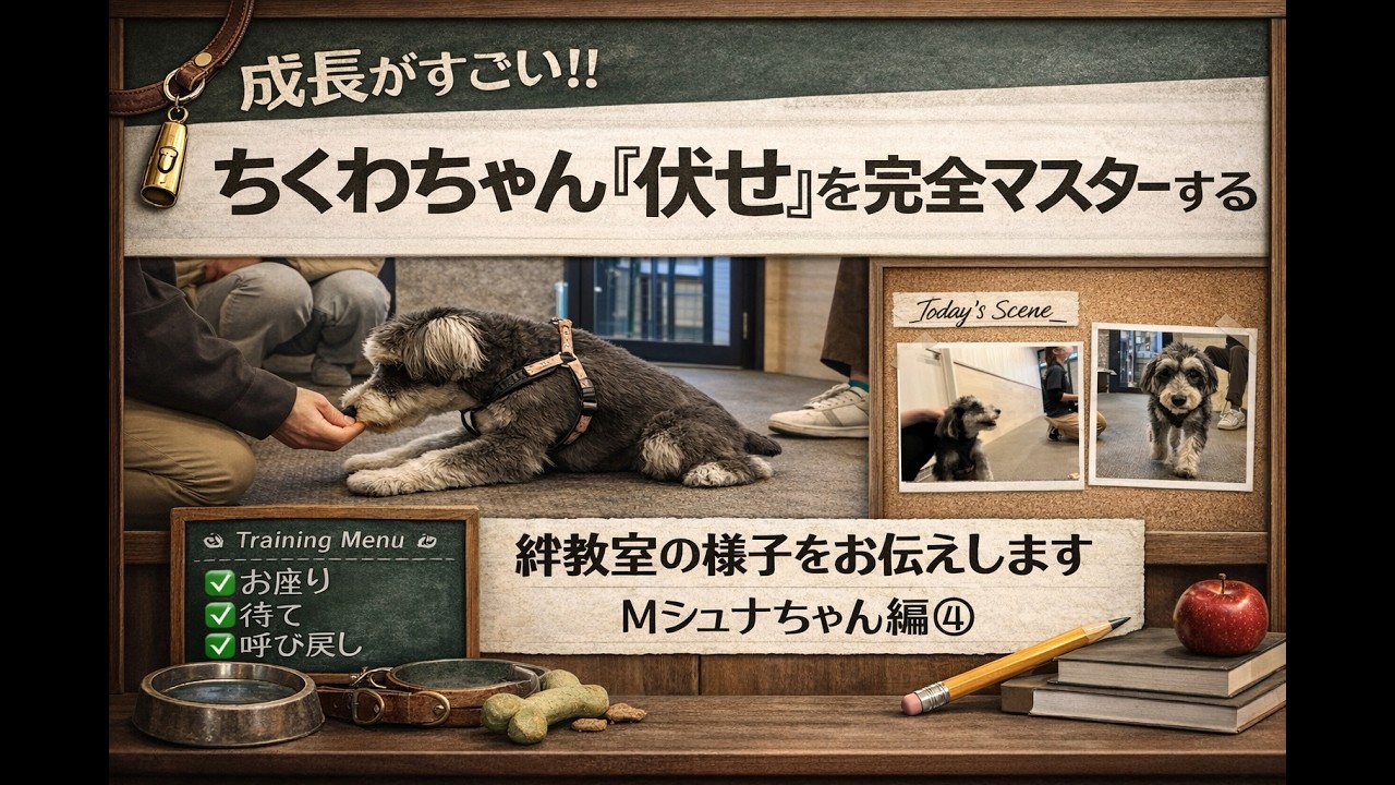 絆教室の様子をお伝えします　Mシュナちゃん編④　#しつけ教室