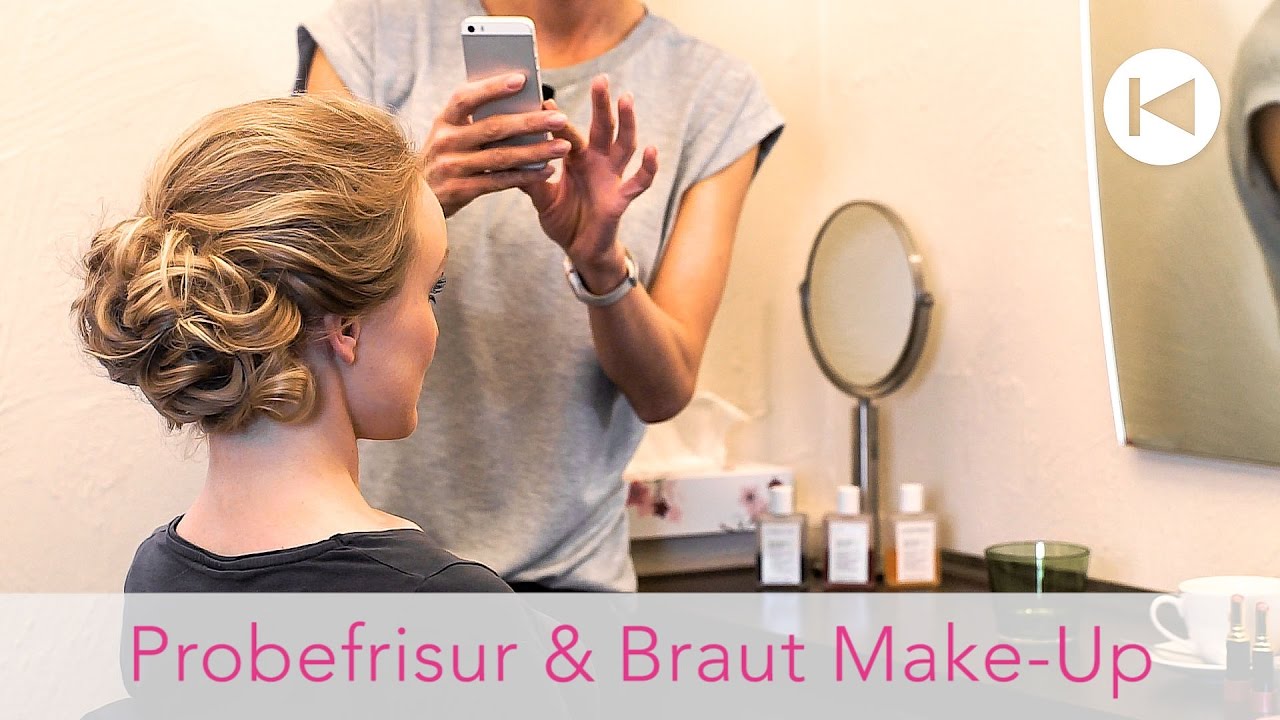 Probefrisur & Braut Make-Up zur Hochzeitsvorbereitung