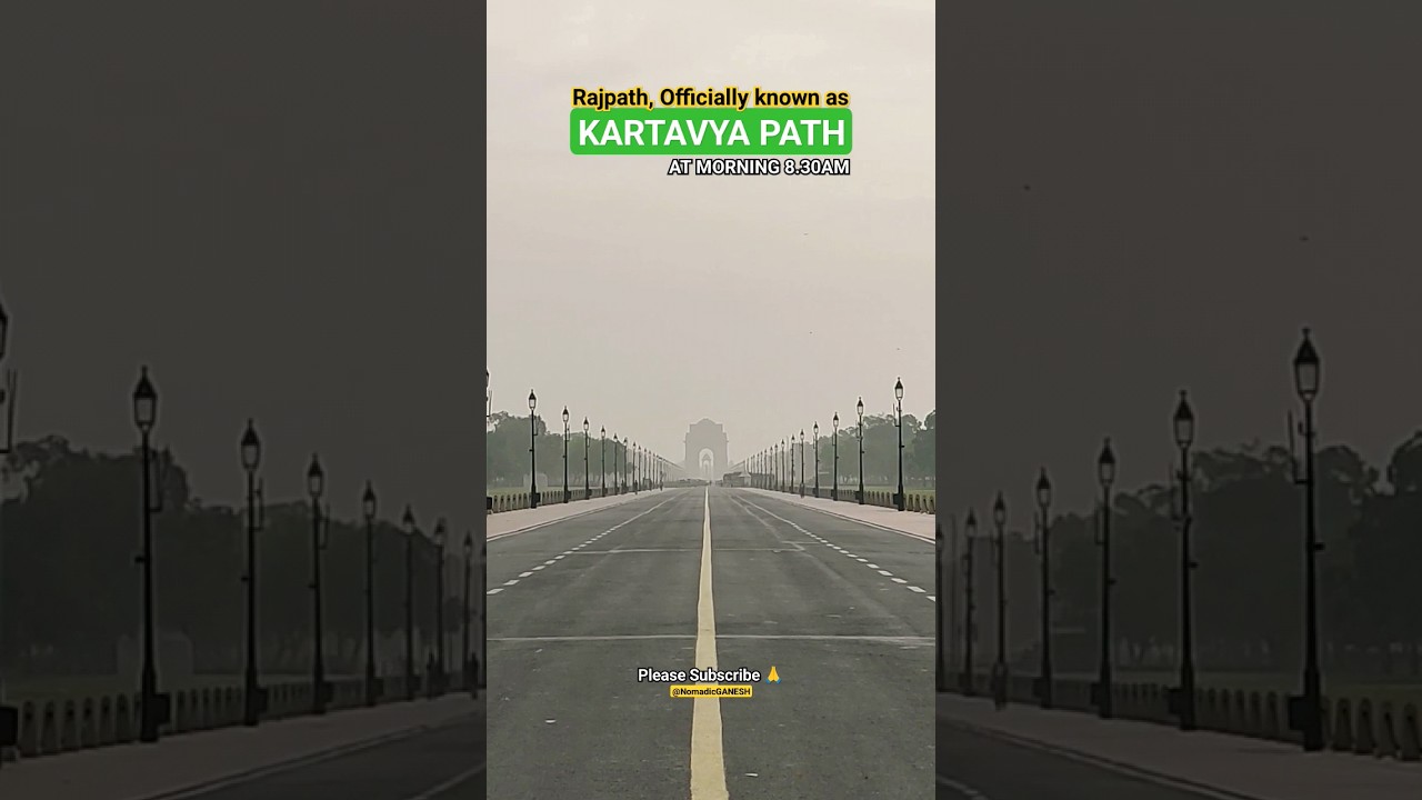Kartavya Path (Rajpath), Delhi ❤️🇮🇳 #shorts #ytshorts #rajpath #kartavyapath #indiagate #delhi
