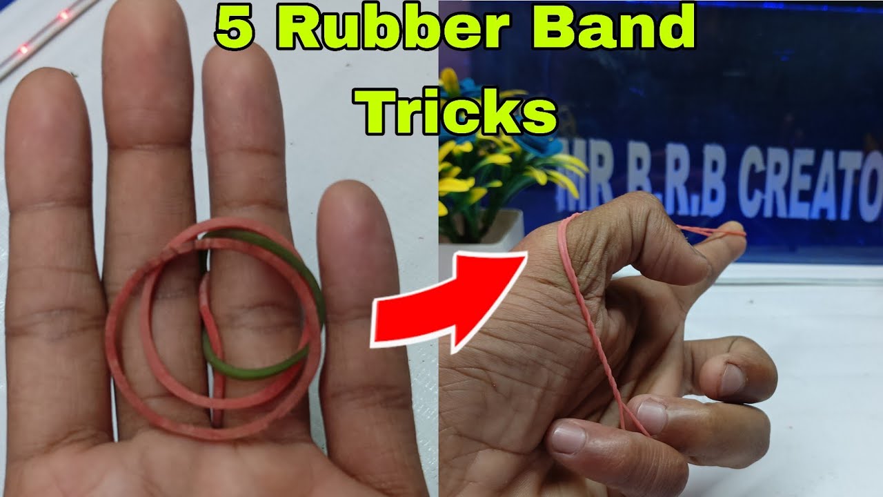 5 Easy Rubber Band Tricks || Magic Tricks With Rubber Band 