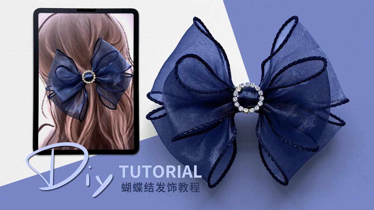 Обучение бантику 🎀Классический двойной бант. Практика шпильки / простые diy