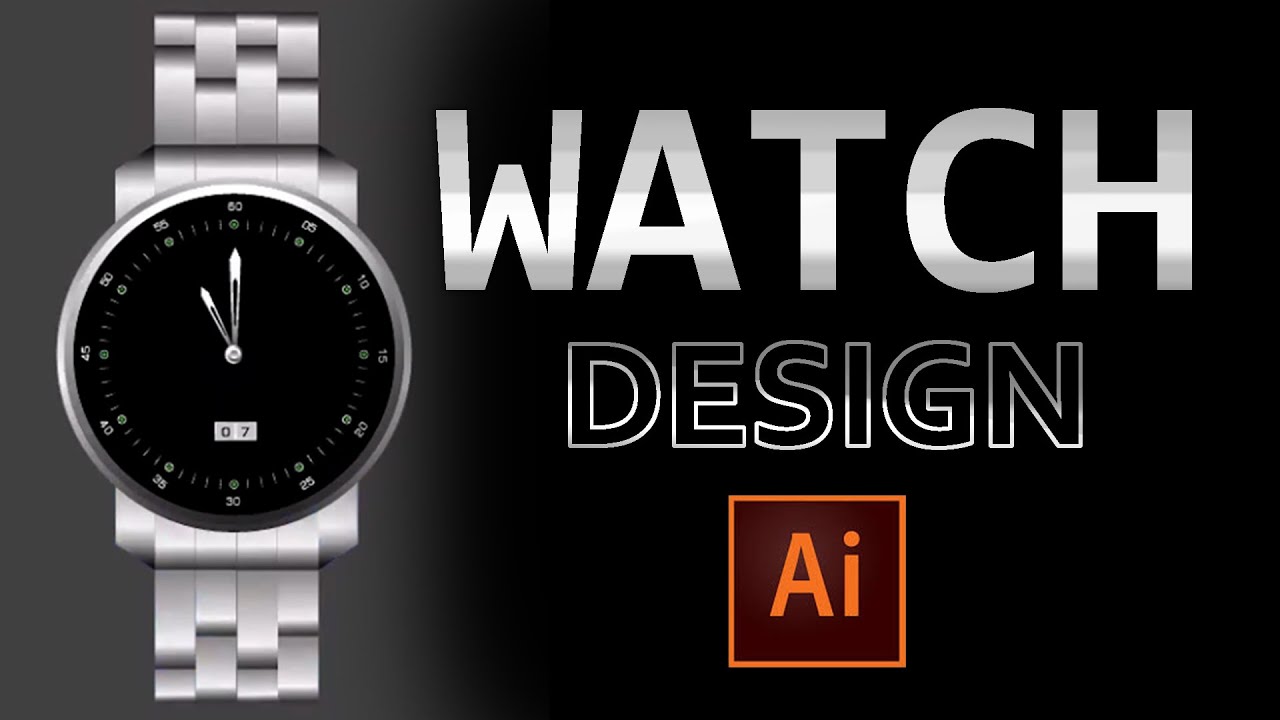 How to create a wrist watch in illustrator in hindi - 2020 | how to make a watch in illustrator