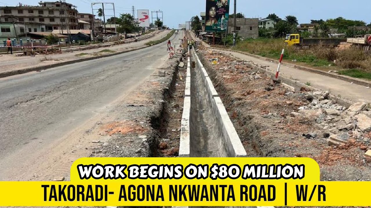 Construction Begins on the 23Km Takoradi - Agona Nkwanta Road Project - $70M Investment