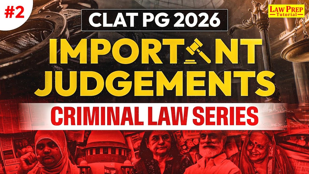 CLAT PG 2026: Important Judgements | Right to Privacy Vs Right to Fair Trial | #2 | Criminal Law