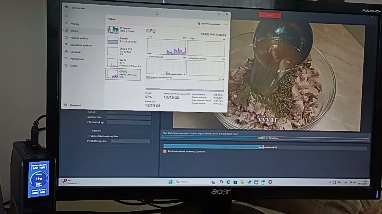 AceMagic S1 - N95 Mini PC -  test video edit Pinnacle Studio 22
