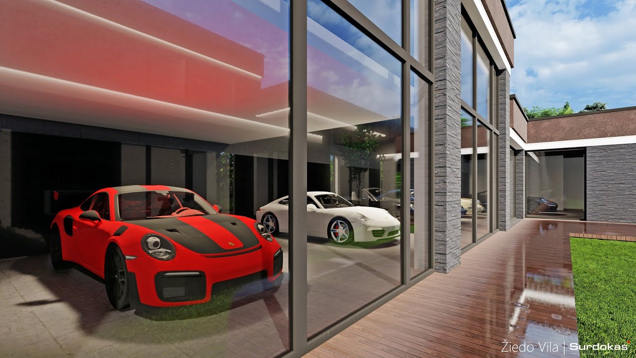 Surdokas - ŽIEDO VILA - Gyvenamasis namas su privačia automobilių kolekcija