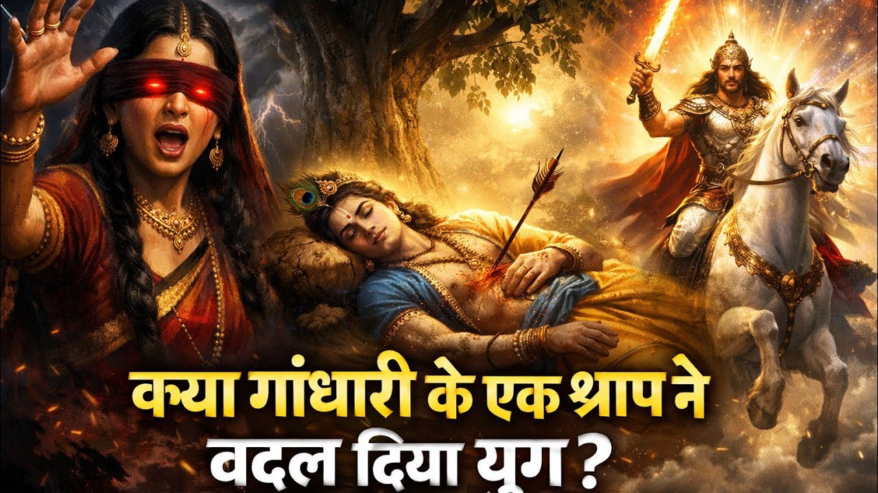 Final Chapter l गांधारी का श्राप - श्रीकृष्ण का देह त्याग और कल्कि अवतार की घोषणा😱🔱”#ai #mahabharat 