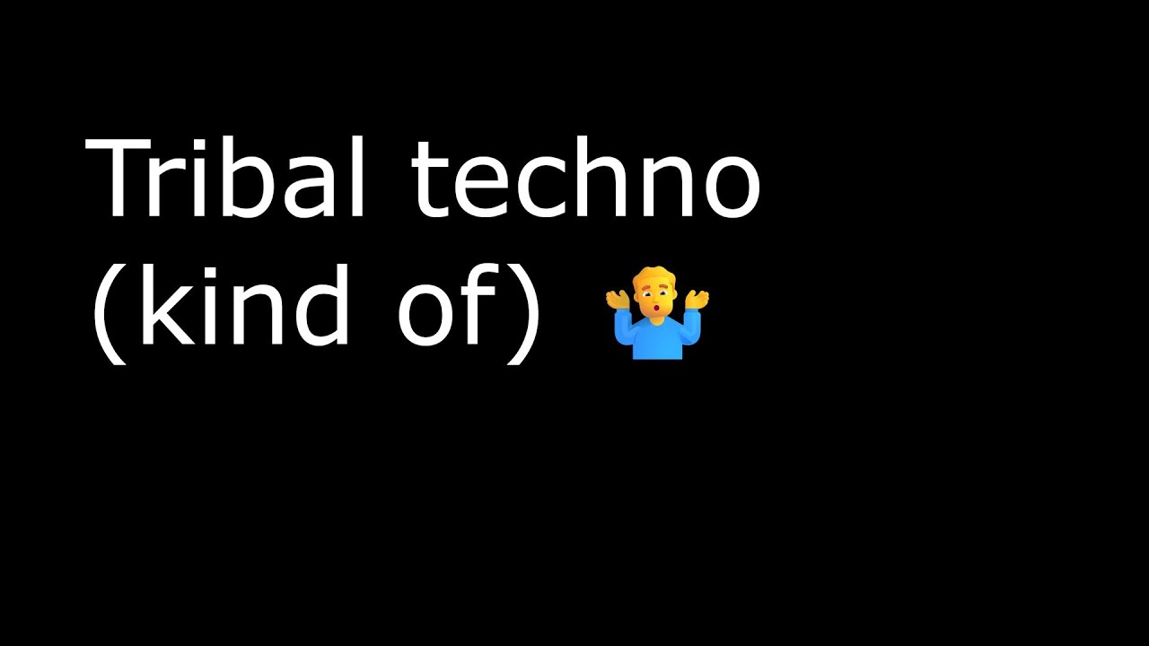 Building a tribalish techno loop in about 20 minutes
