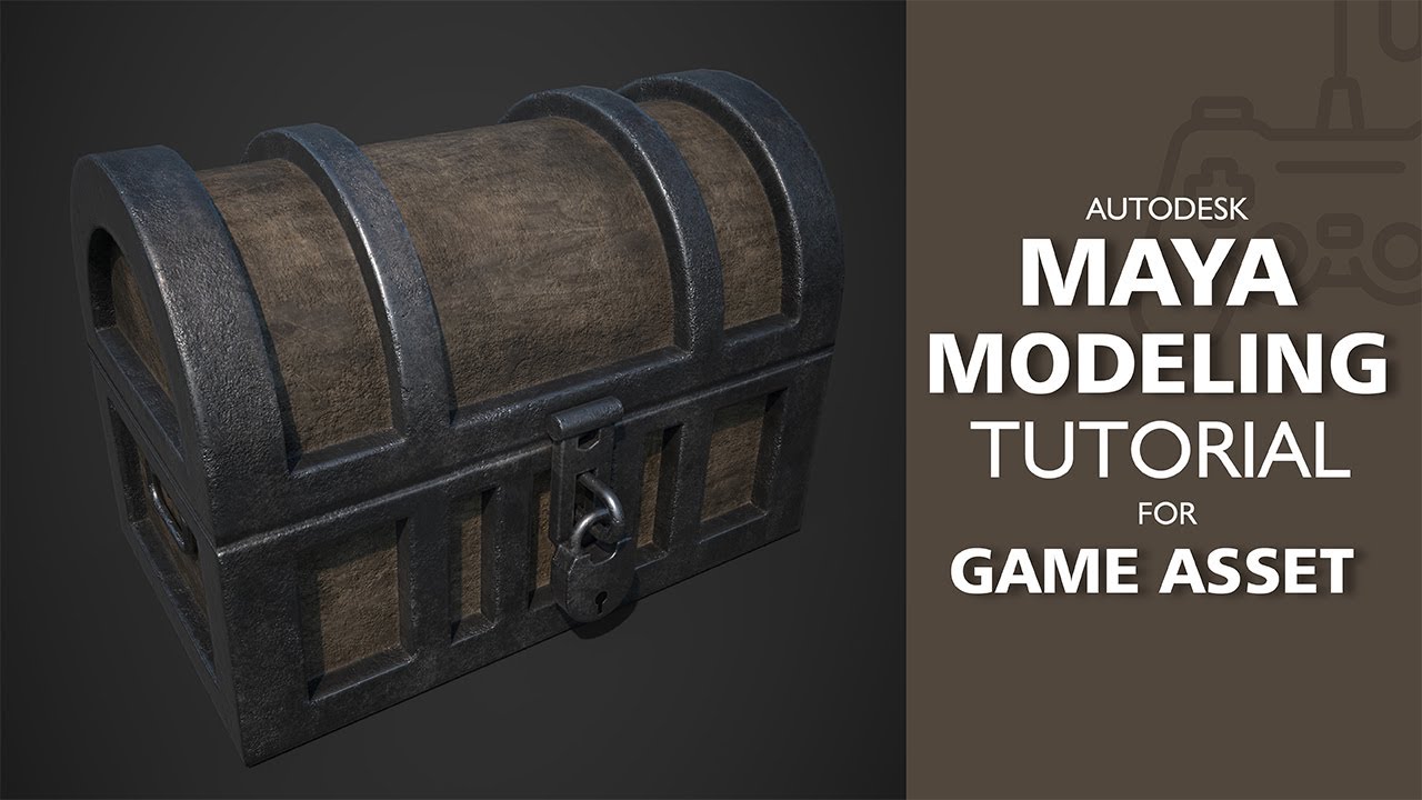 Wooden Chest Game Asset / 3D Modeling Tutorial In Maya [Part_01]