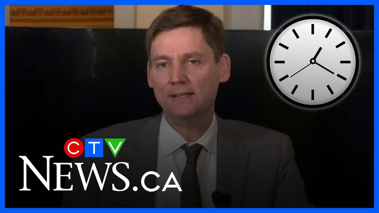B.C. Premier David Eby on decision to switch to permanent daylight time