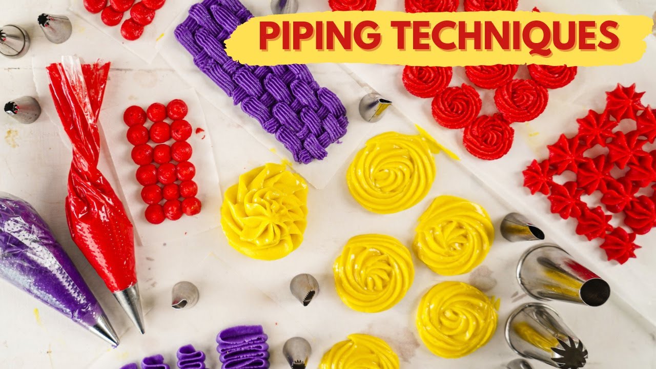 Piping 1O1 | MUST Have Piping Nozzles | Piping Designs & Techniques |How to Fill & Hold a Piping Bag