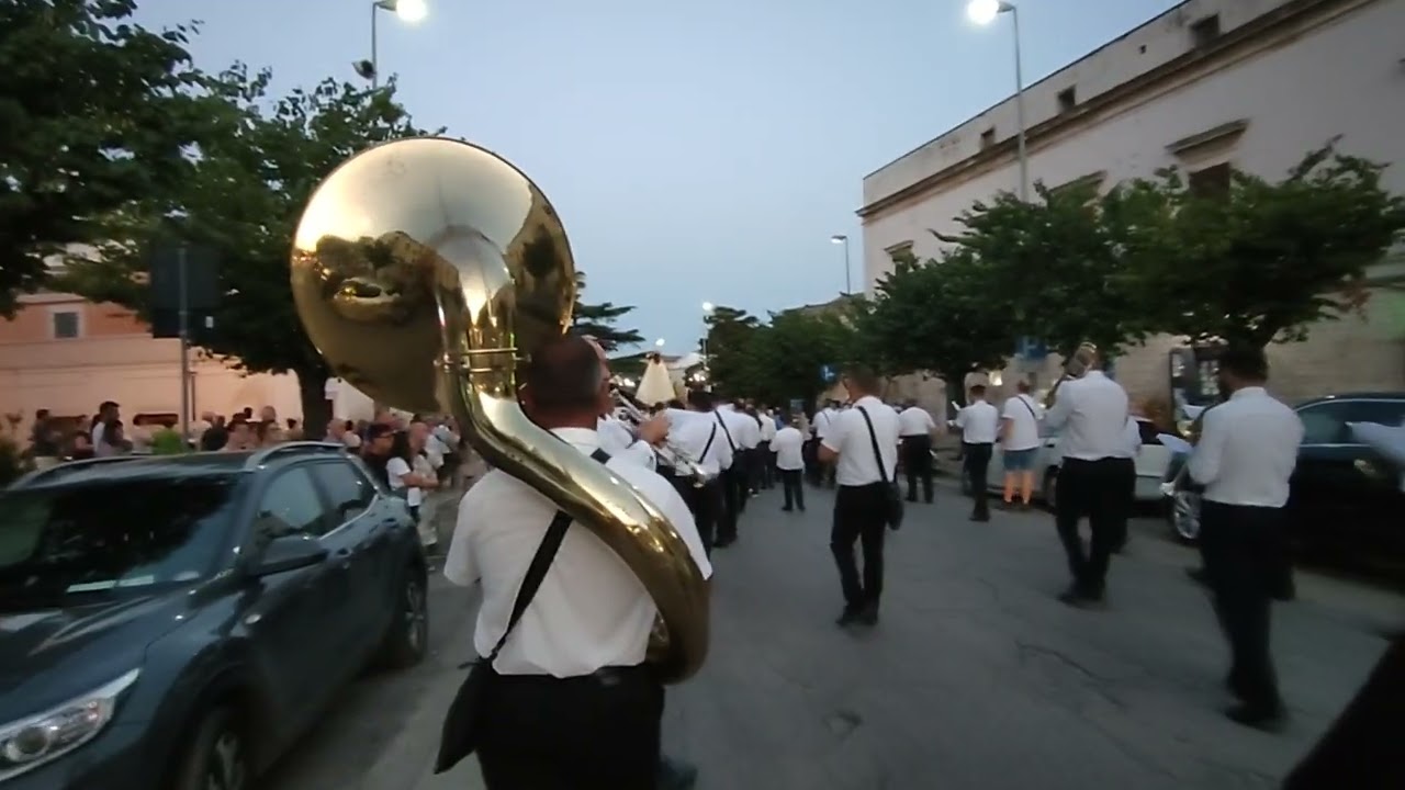 Marcia Santa Cecilia Banda di Ruvo Giandonato 16/7/23 Ruvo di Puglia Processione di Maria Ss Carmine