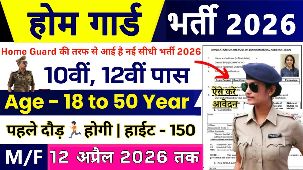 Home Guard New Vacancy 2026 | Home Guard Recruitment 2026 | 10th Pass Jobs | Home Guard Bharti 2026