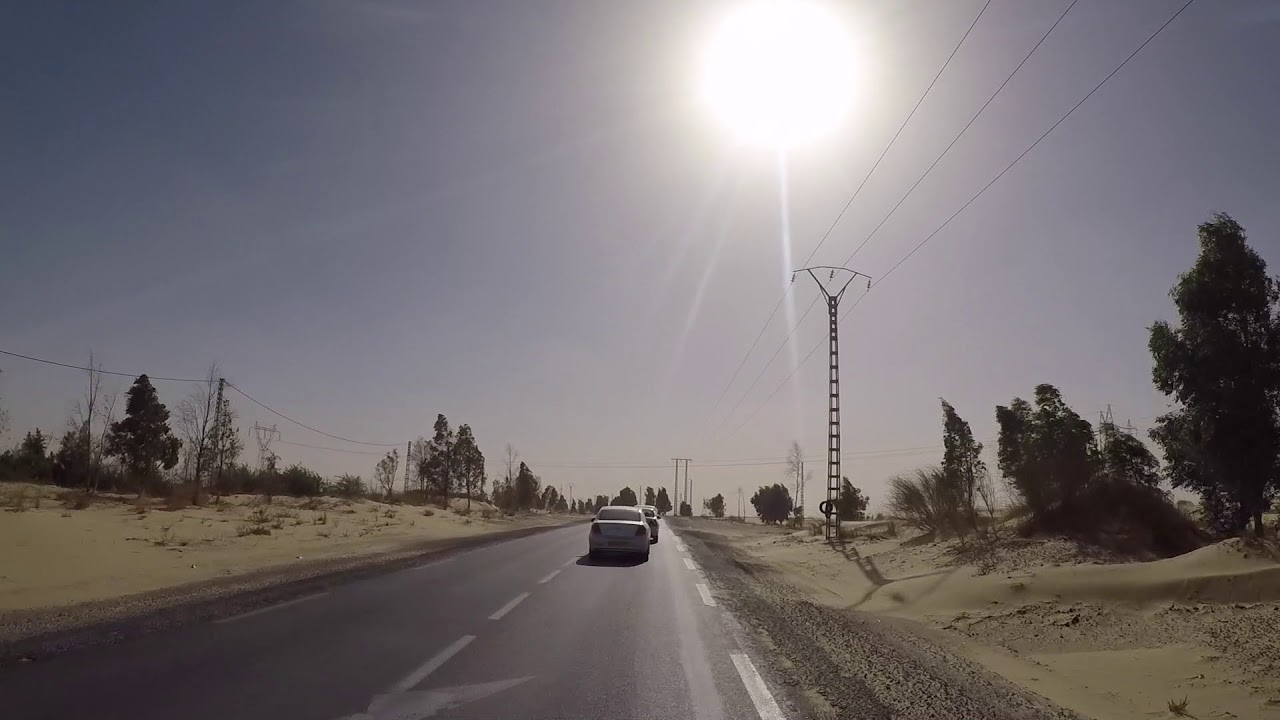 Algeria Route El Oued Touggourt, Gopro / Algérie Route El Oued Touggourt, Gopro