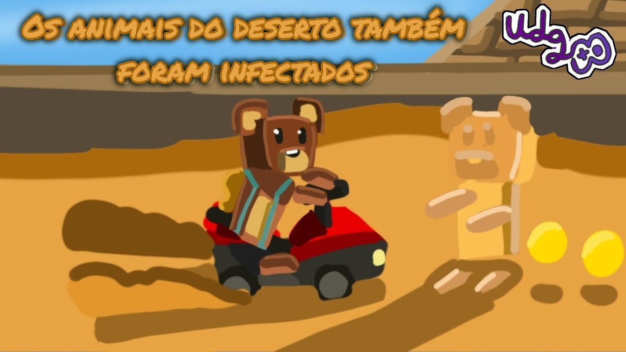 🐫Os animais do deserto 🏜 também estão infectados😷pelos roxo🍯(super bear adventure🐻)