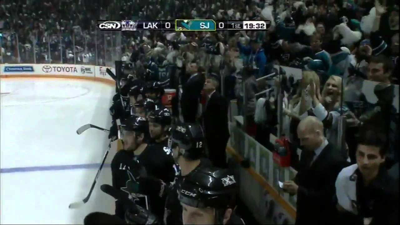 Dany Heatley playoff goal vs LA