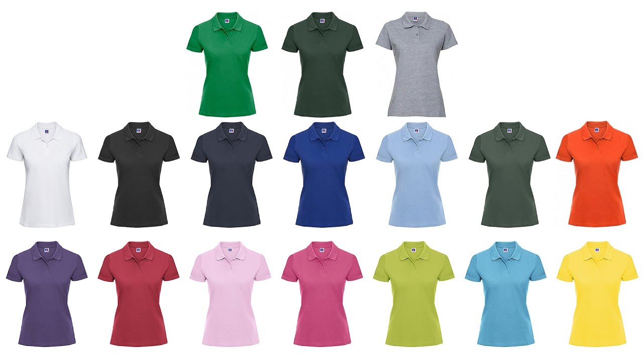 🎁 Polos personalizados 1 - Polo algod&oacute;n de mujer Russell
