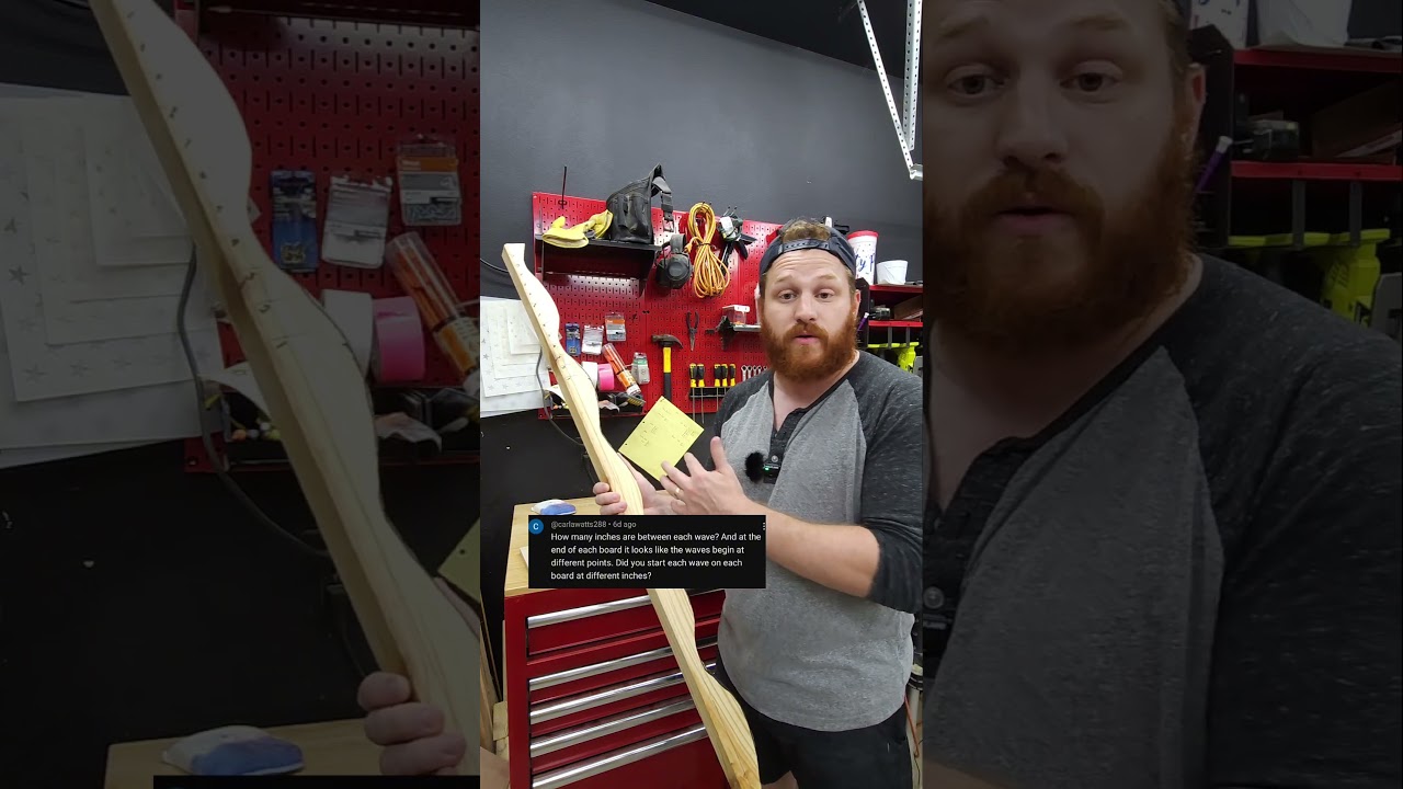 The **SECRET** to a perfect wave on a wooden American flag. #woodshop #diy #woodenamericanflag