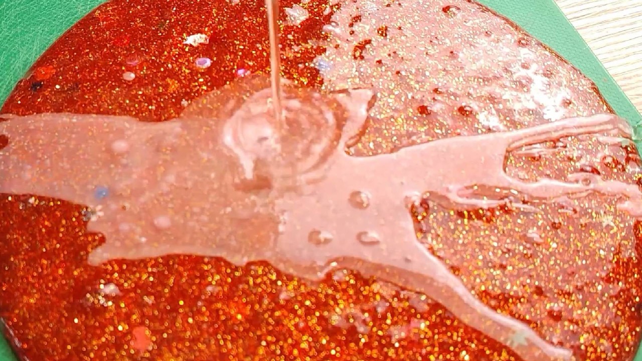 What Happens When Glitter Hits Ruby Wax Slime?